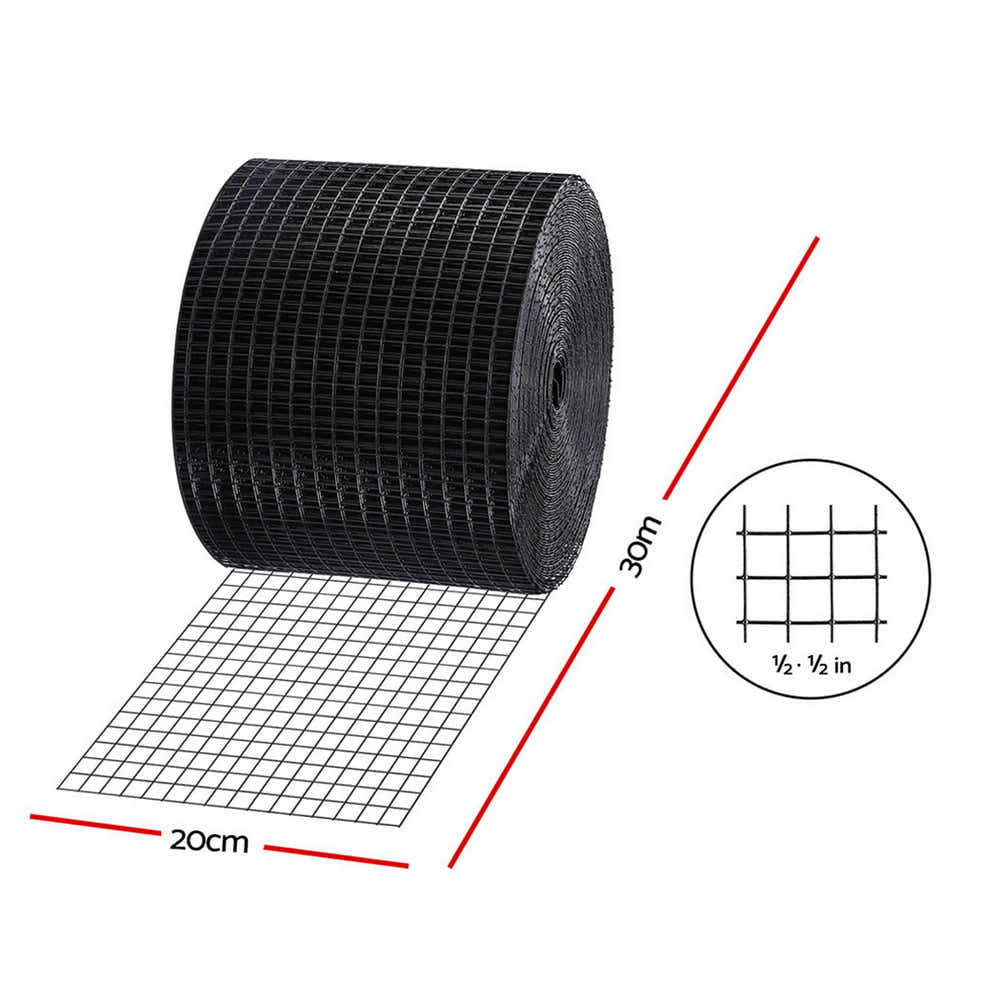 DS NA Gardeon 20cm x 30M Solar Panel Roll Kit with Rust-Proof PVC Coating