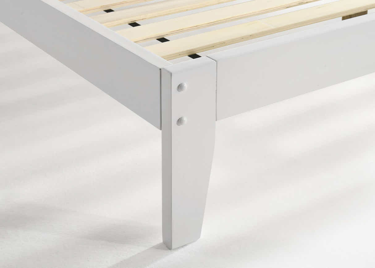Sovo Bed Frame White - King Single