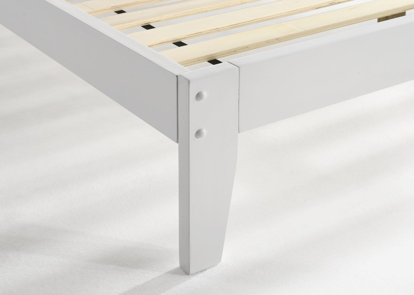 Sovo King Single Bed Frame - White
