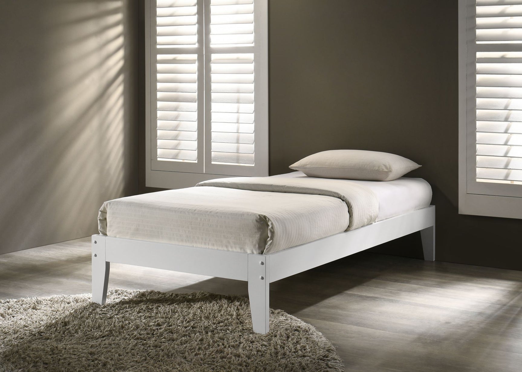 Sovo Bed Frame White - Single