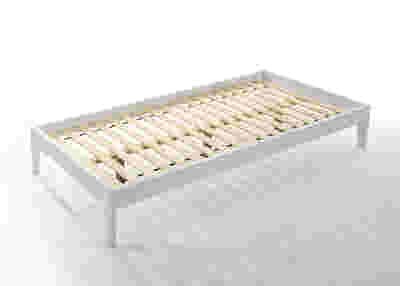 Sovo Bed Frame White - King Single