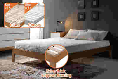 Sovo Bed Frame Oak – King