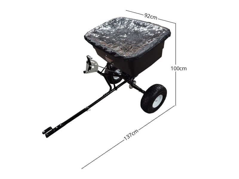 ATV Tow-Behind Fertilizer Spreader – 90kg / 105L Capacity