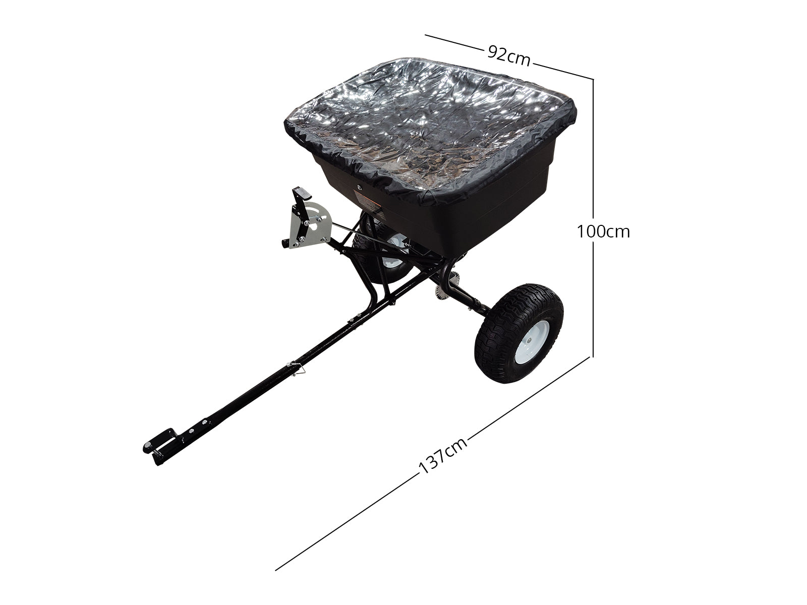 Fertilizer Spreader Tow-Behind 90KG 105L