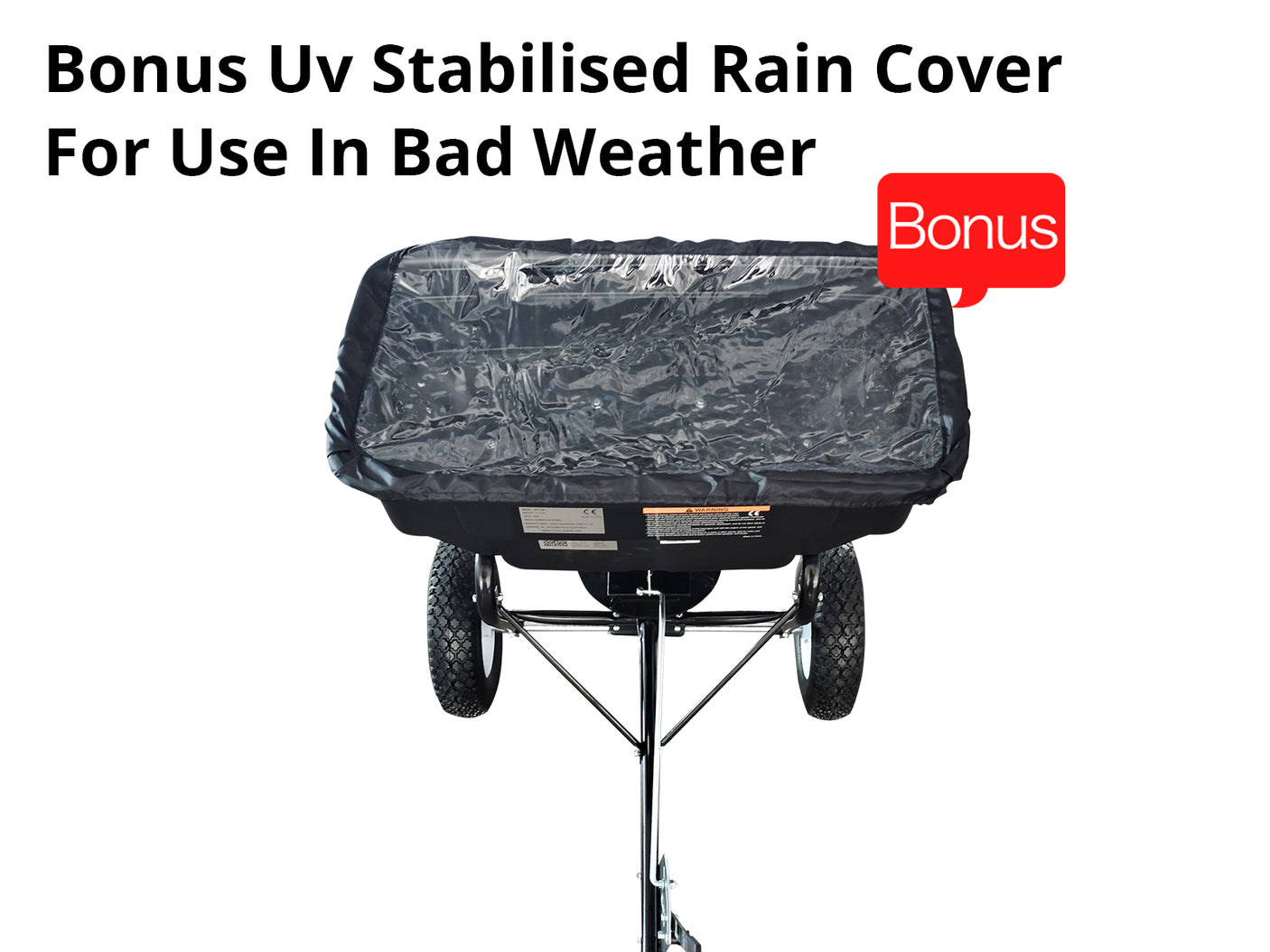 Fertilizer Spreader Tow-Behind 90KG 105L