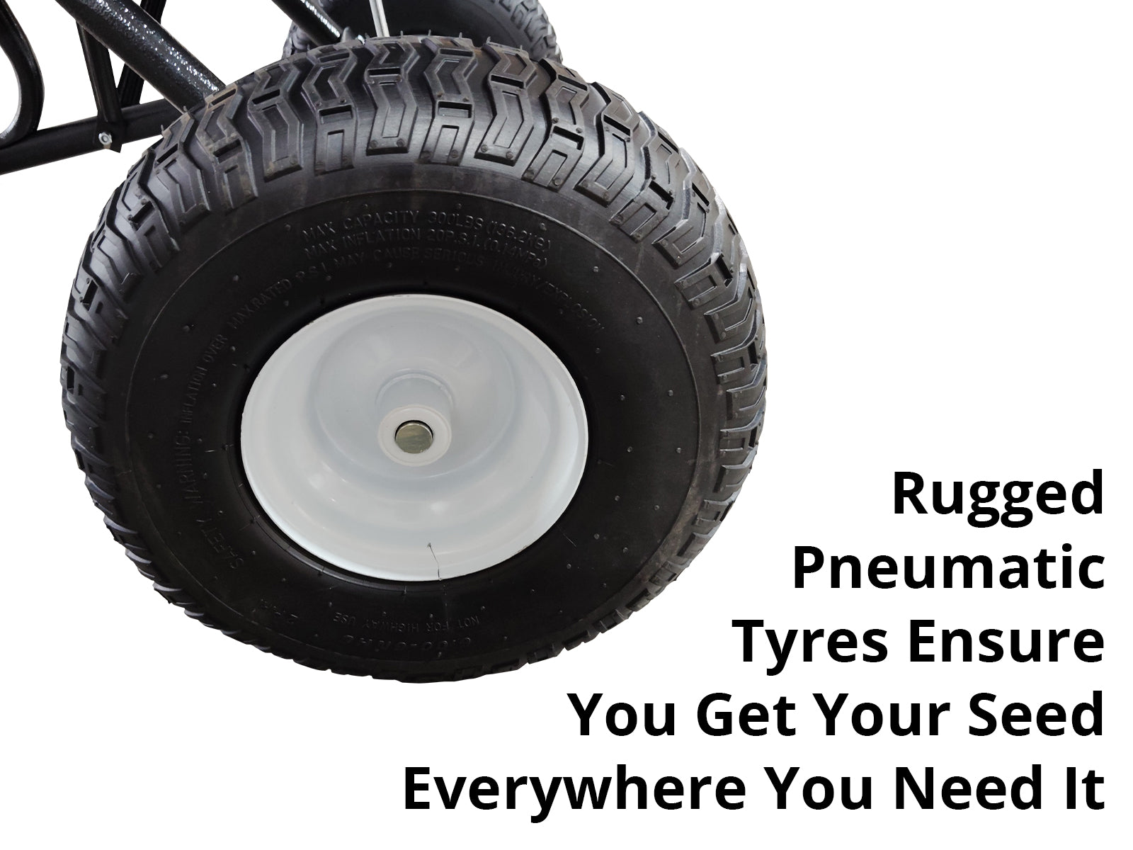 Fertilizer Spreader Tow-Behind 90KG 105L