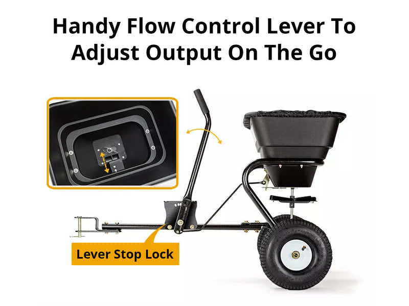 ATV Tow-Behind Fertilizer Spreader – 56kg / 60L Capacity