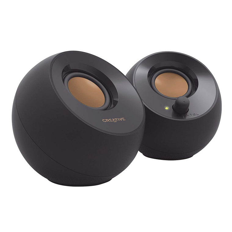 DS PB Creative Pebble 2.0 Modern USB-Powered Desktop Speakers - Black