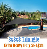 Shade sail D 3x3x3m GREY