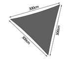Shade sail D 3x3x3m GREY