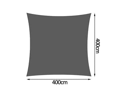 Shade sail D 4x4m GREY