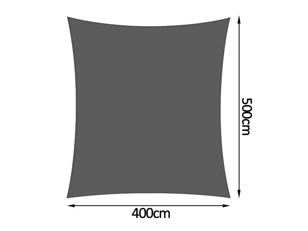 Shade sail D 4x5m GREY