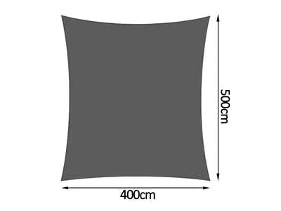 Shade sail D 4x5m GREY