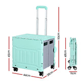 DS NA Emajin Shopping Trolley Cart 75L Foldable Green