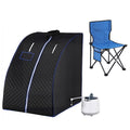 DS NA Devanti Portable Steam Sauna Tent 1000W 2L Steamer Pot Personal Home SPA