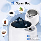 DS NA Devanti Portable Steam Sauna Tent 1000W 2L Steamer Pot Personal Home SPA