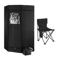 DS NA Devanti Portable Steam Sauna Tent 1000W 3L Steamer Pot Full Body Home SPA