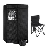 DS NA Devanti Portable Steam Sauna Tent 1000W 3L Steamer Pot Full Body Home SPA