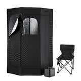 DS NA Devanti Portable Steam Sauna Tent 1000W 3L Steamer Pot Full Body Home SPA