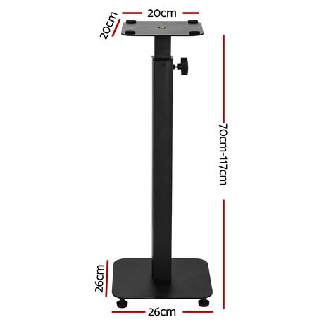 DS NA Alpha Speaker Stand 70-117cm Adjustable Height 2pcs