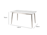 DS Dining Table 14SDT Faux Marble
