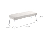 DS Tufted Leather Bench - Beige