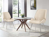 DS Dining Chair PU Beige - Set of 2