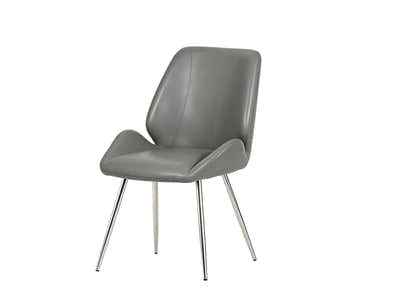DS Dining Chair PU Grey - Set of 2