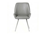 DS Dining Chair PU Grey - Set of 2