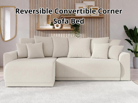 DS Reversible Convertible Corner Sofa Bed