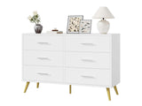 6 Drawer Cabinet White