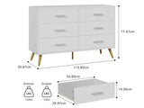 6-Drawer Cabinet - White