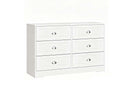DS 6 Drawer Dressers 12082 White