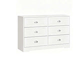 DS 6 Drawer Dressers 12082 White