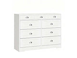 DS 9 Drawer Dressers 12092 White