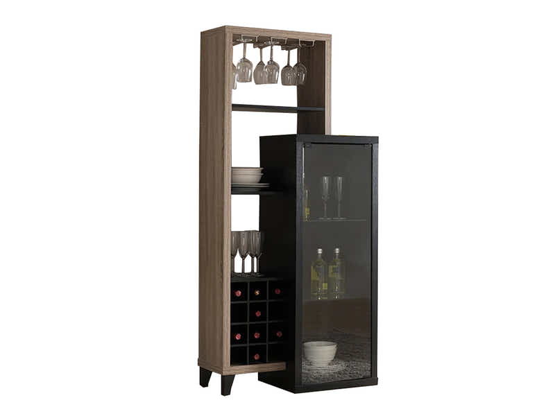Wine Cabinet with Glass Display (Right)