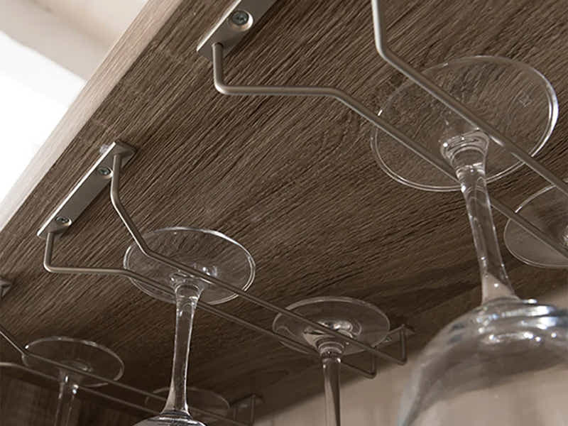 Wine Cabinet with Glass Display (Right)