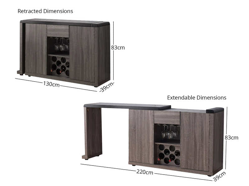 Buffet with Adjustable Top