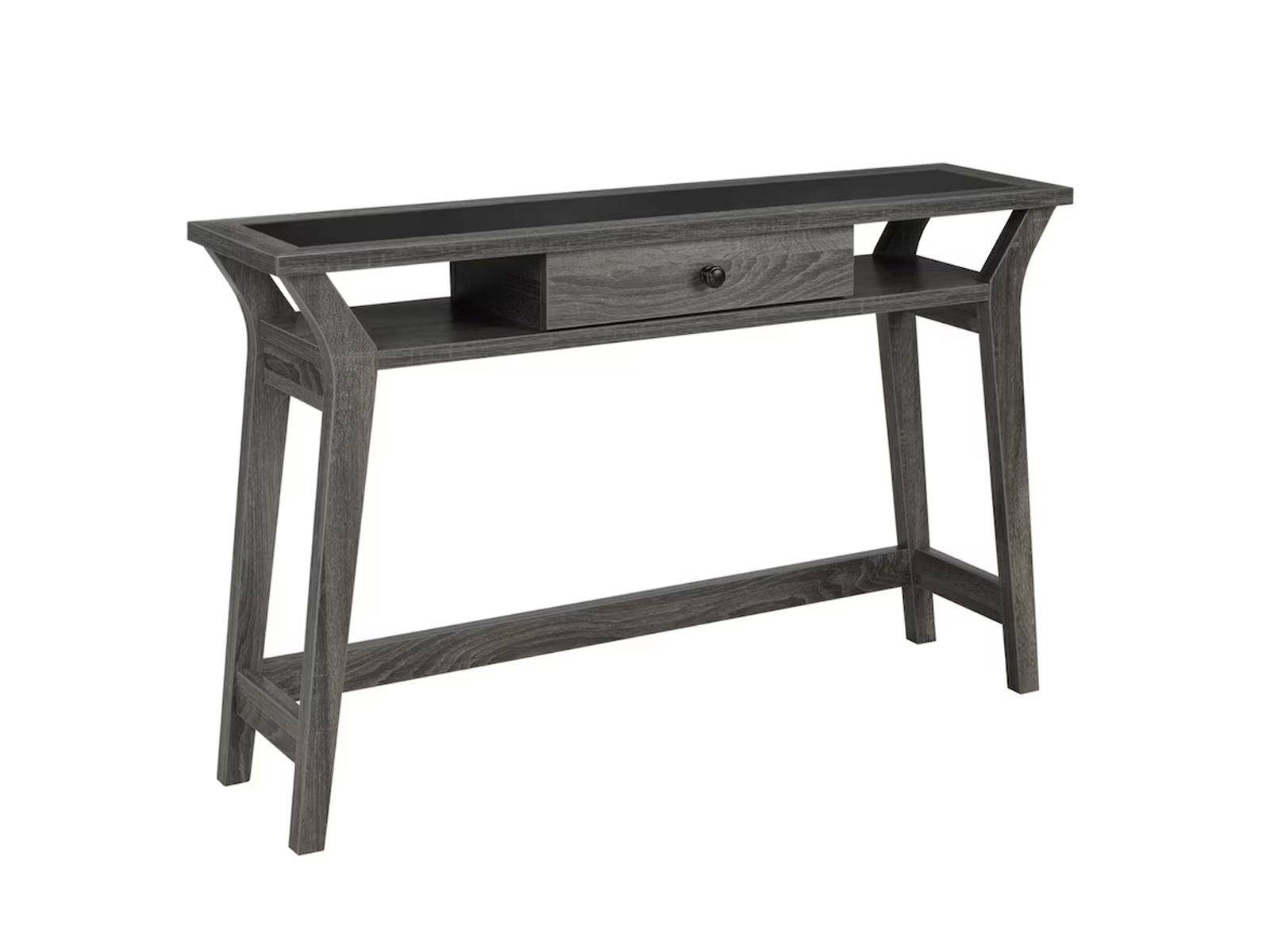 Console Table Writing Desk Dark Grey