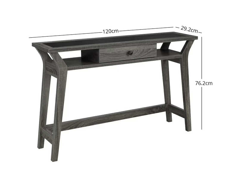 1-Drawer Console Table - Dark Grey