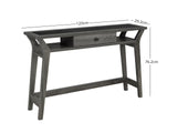 Console Table Writing Desk Dark Grey