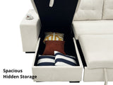 DS Side storage sofa bed beige