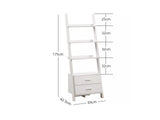 Hollow Core ladder Bookcase White