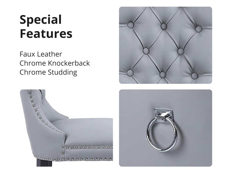 Dining Bar Chair Stoo 3082 Light Grey