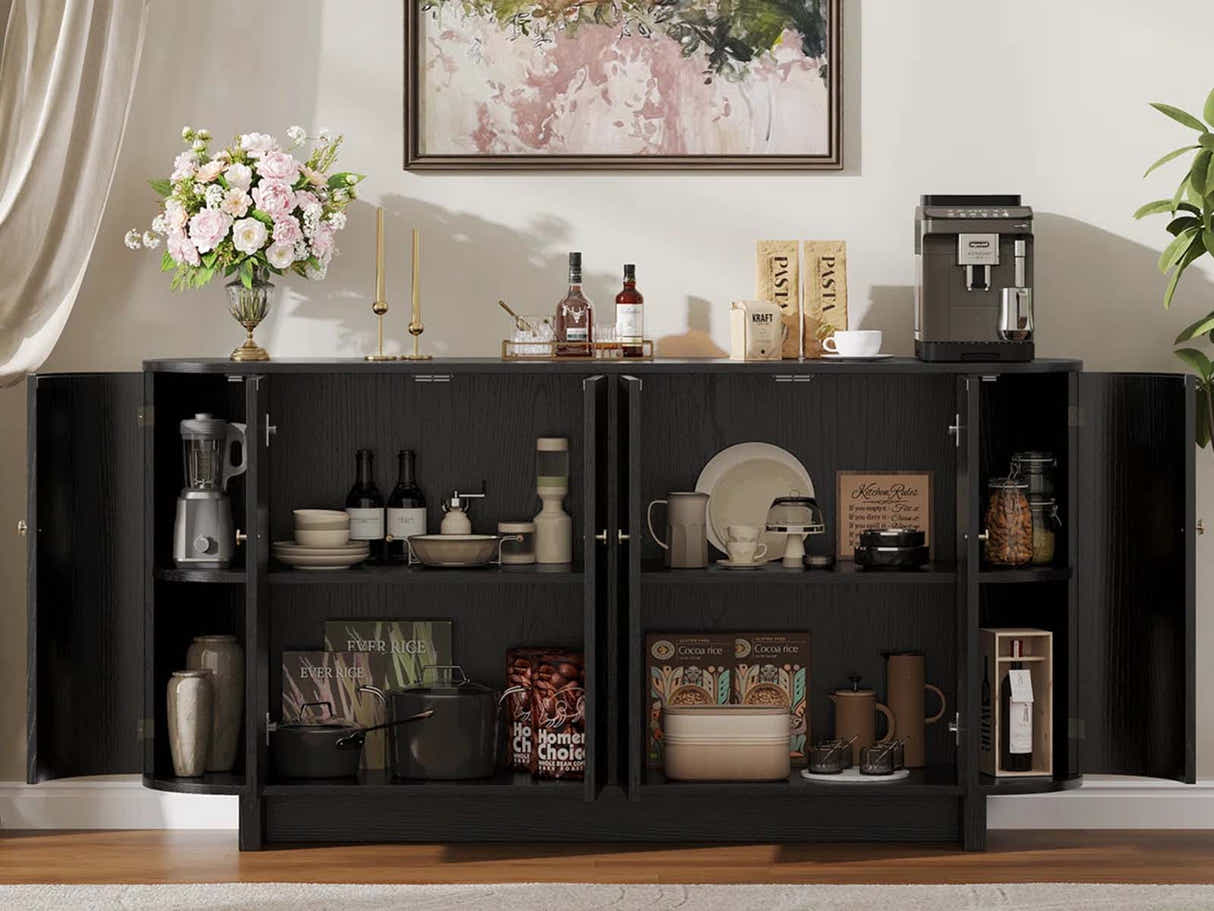 DS Black Buffet Cabinet - 160 cm