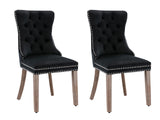 Dining chair 8012 Black Silver x2