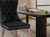 Dining chair 8012 Black Silver x2