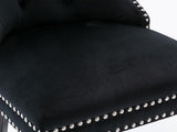 Dining chair 8012 Black Silver x2