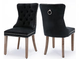 Dining chair 8012 Black Silver x2