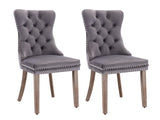 Dining chair 8012 Grey Silver x2